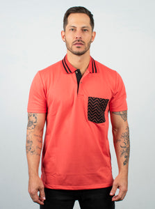Polo Hombre Moda Con Bolsillo