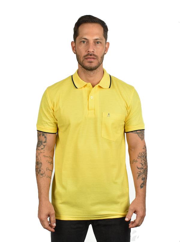 Polo Amarilla con bolsillo