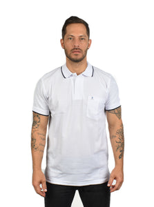 Polo Blanca con bolsillo