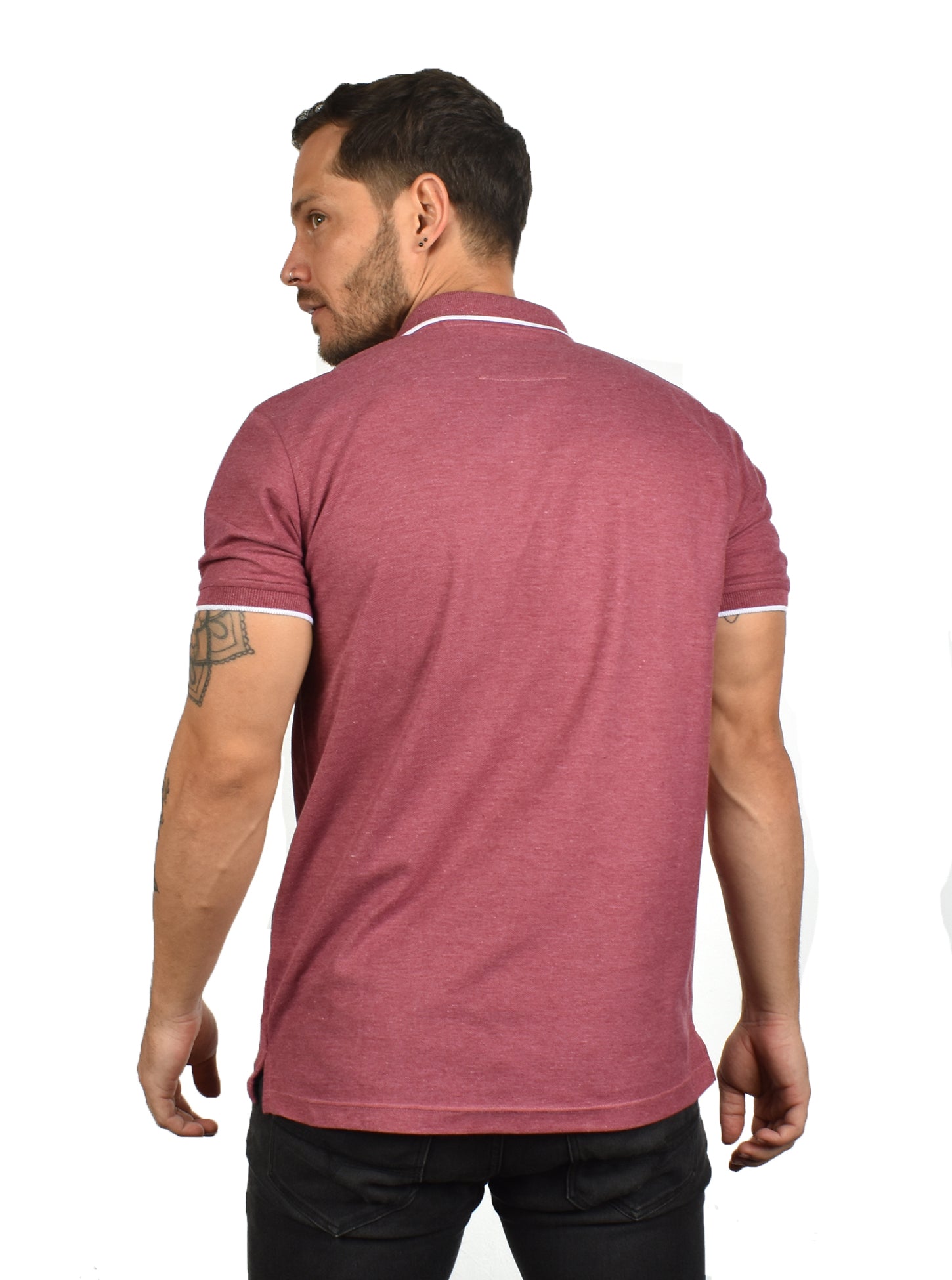 Polo vino cross con bolsillo