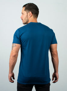 Camiseta basica para hombre con bordado en el frente Hamer