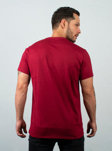 Camiseta basica para hombre con bordado en el frente Hamer