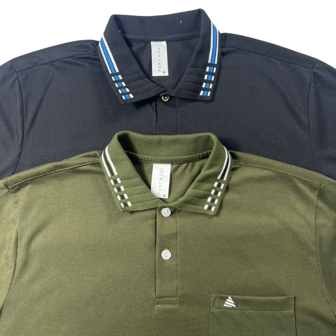 CAMISETA POLO PUNTAZUL X2