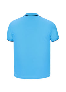 Polo Azul Aguamarina con bolsillo