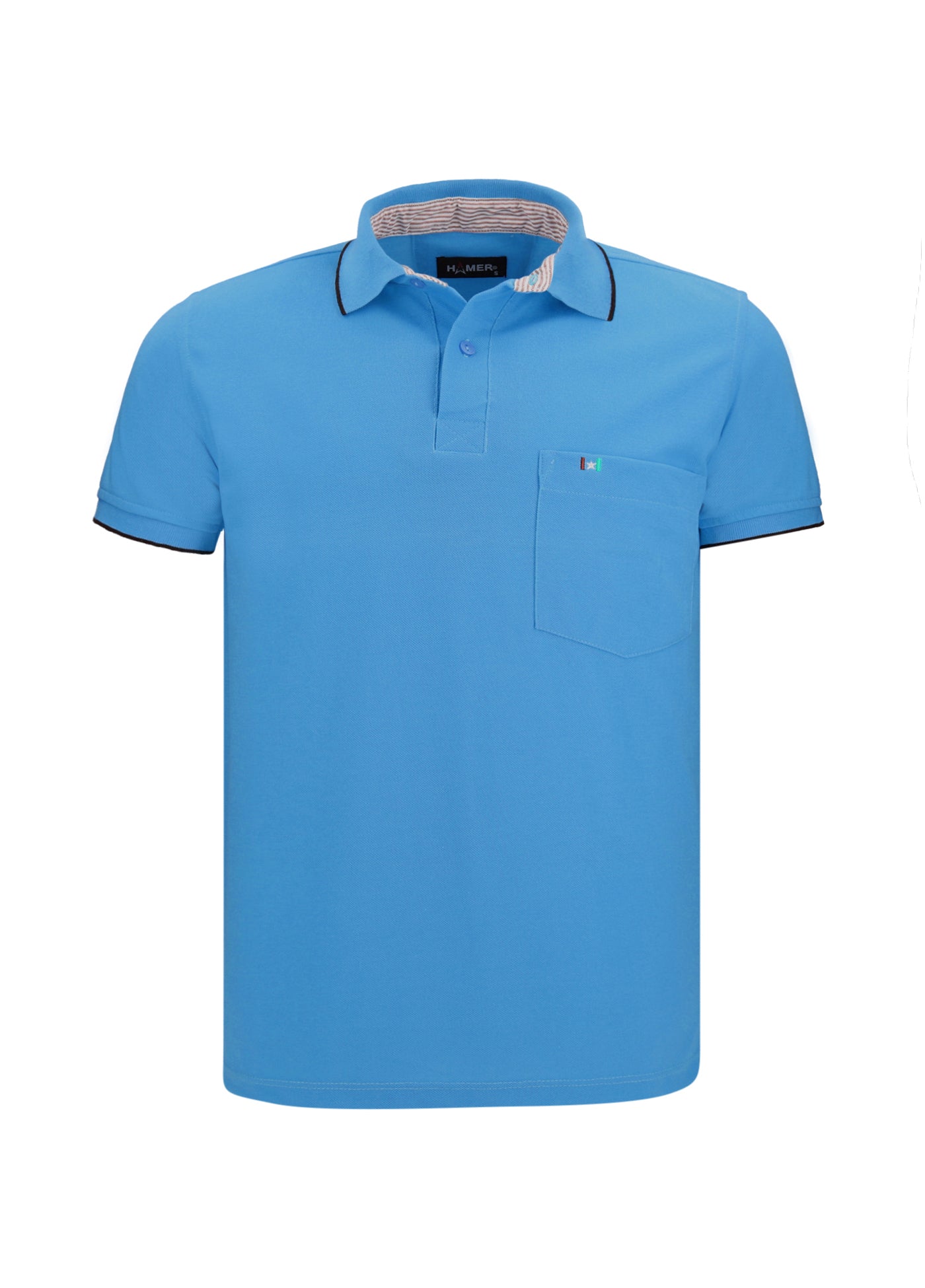 Polo Azul Claro con bolsillo