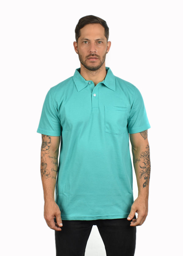 Camiseta tipo polo Hamer con bolsillo para hombre