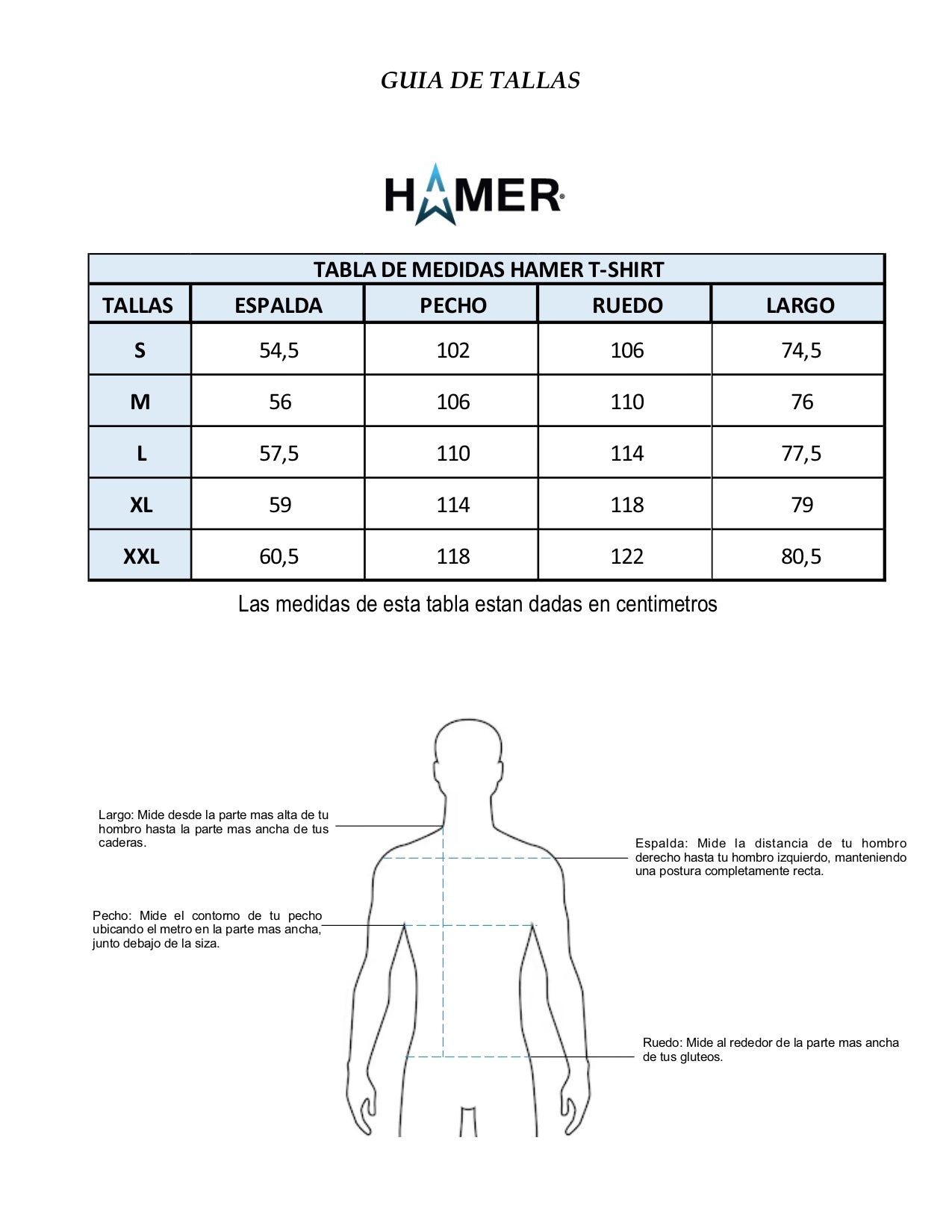 Camiseta basica para hombre Hamer