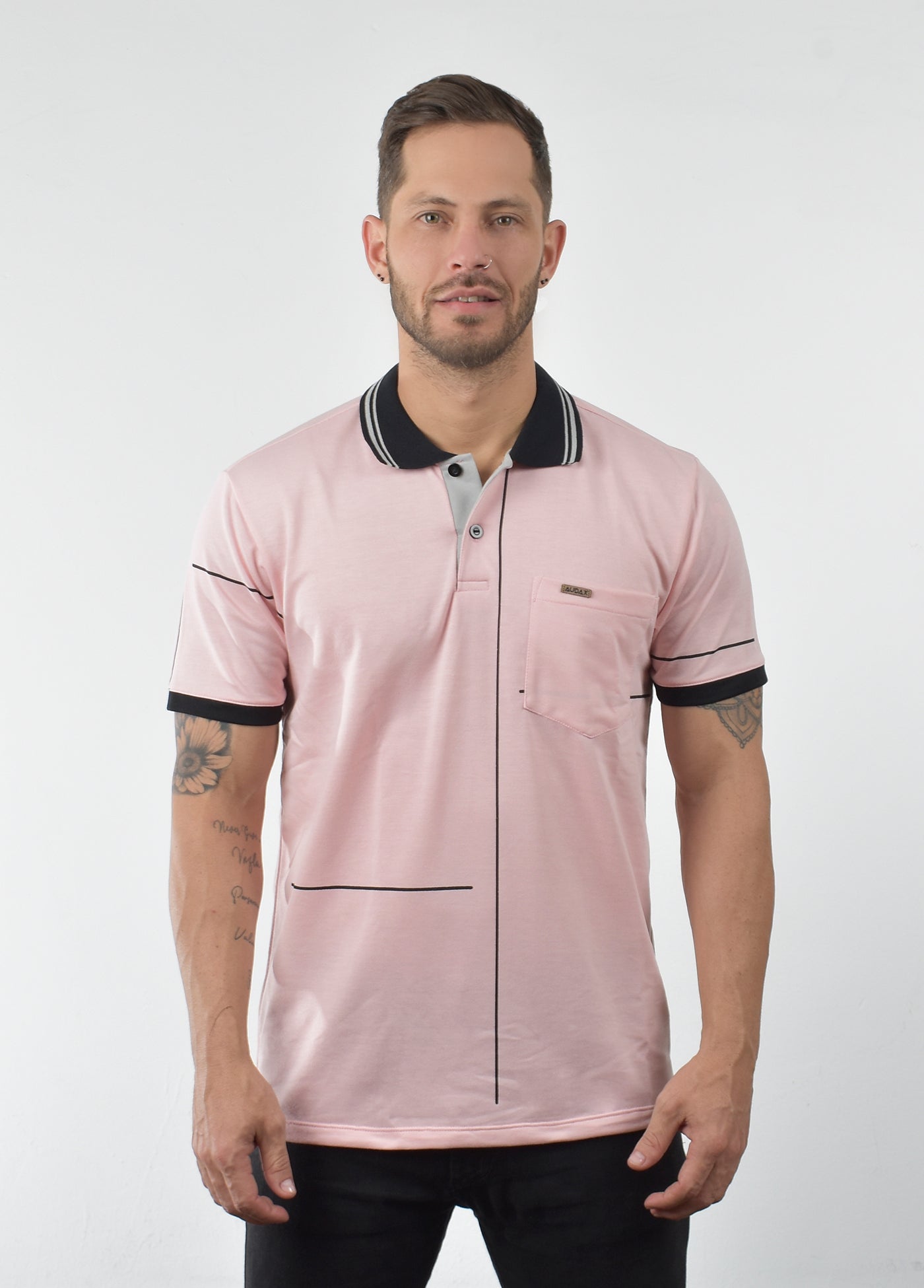 Polo Moda Hombre Con Bolsillo