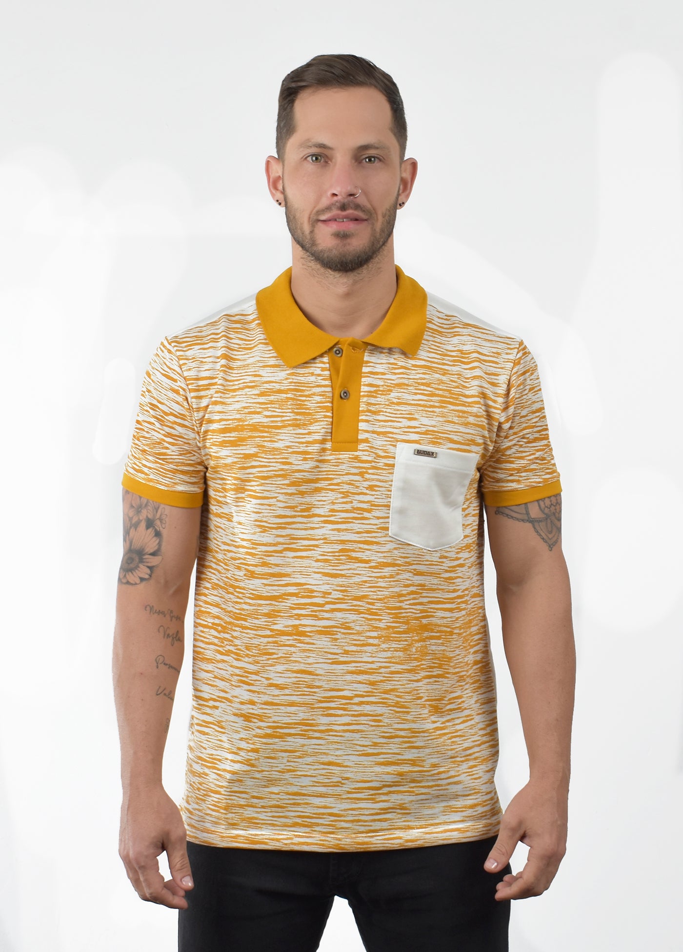 Polo Hombre Moda Con Bolsillo