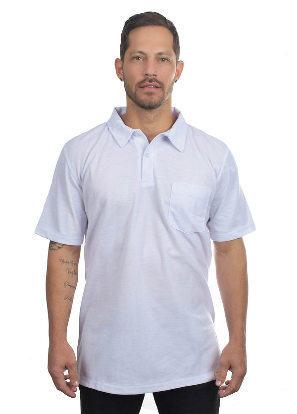 Camiseta tipo polo Hamer con bolsillo para hombre
