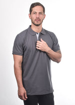 Cargar imagen en el visor de la galería, Polo Hombre Gris Oscuro
