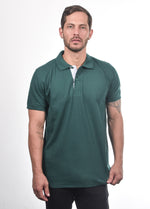 Cargar imagen en el visor de la galería, Polo Verde Pino unicolor

