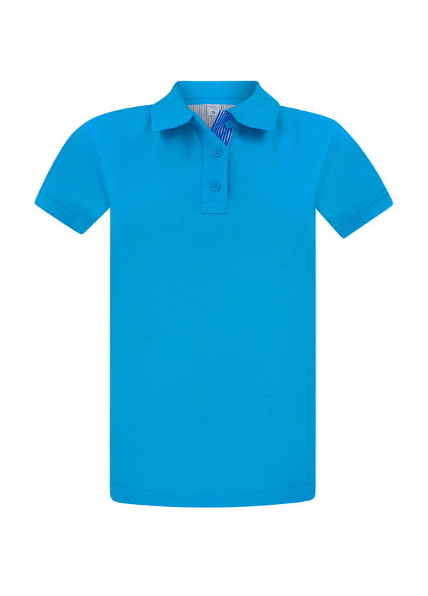 Polo Mujer Azul Turquesa