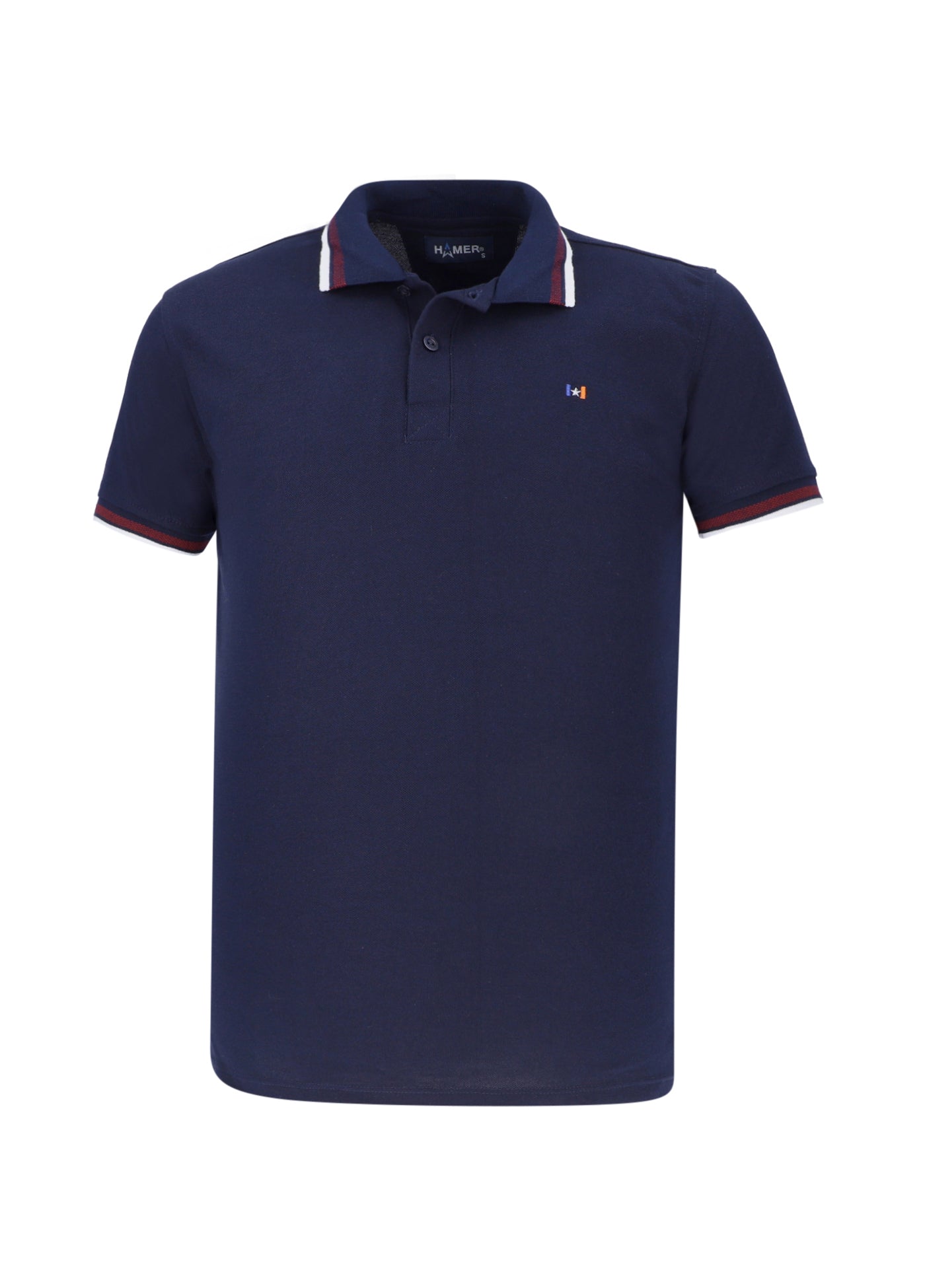 Polo Hombre Bordada Azul Oscuro