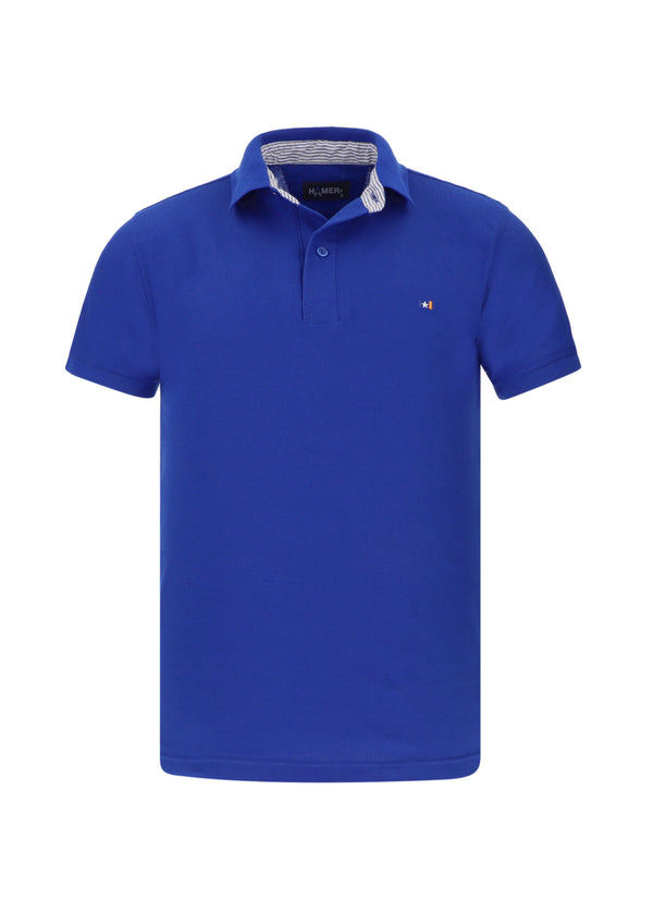 Polo Hombre Bordada Azul Rey
