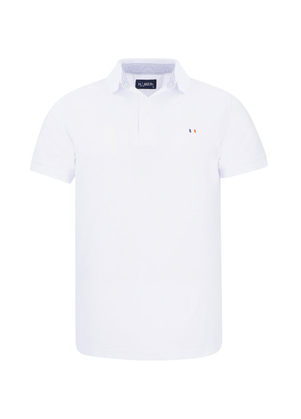 Polo Hombre Bordada Blanca