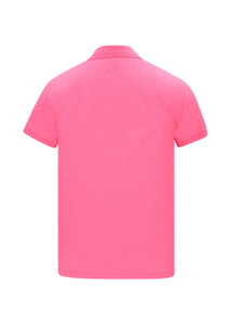 Polo Hombre Bordada Fucsia