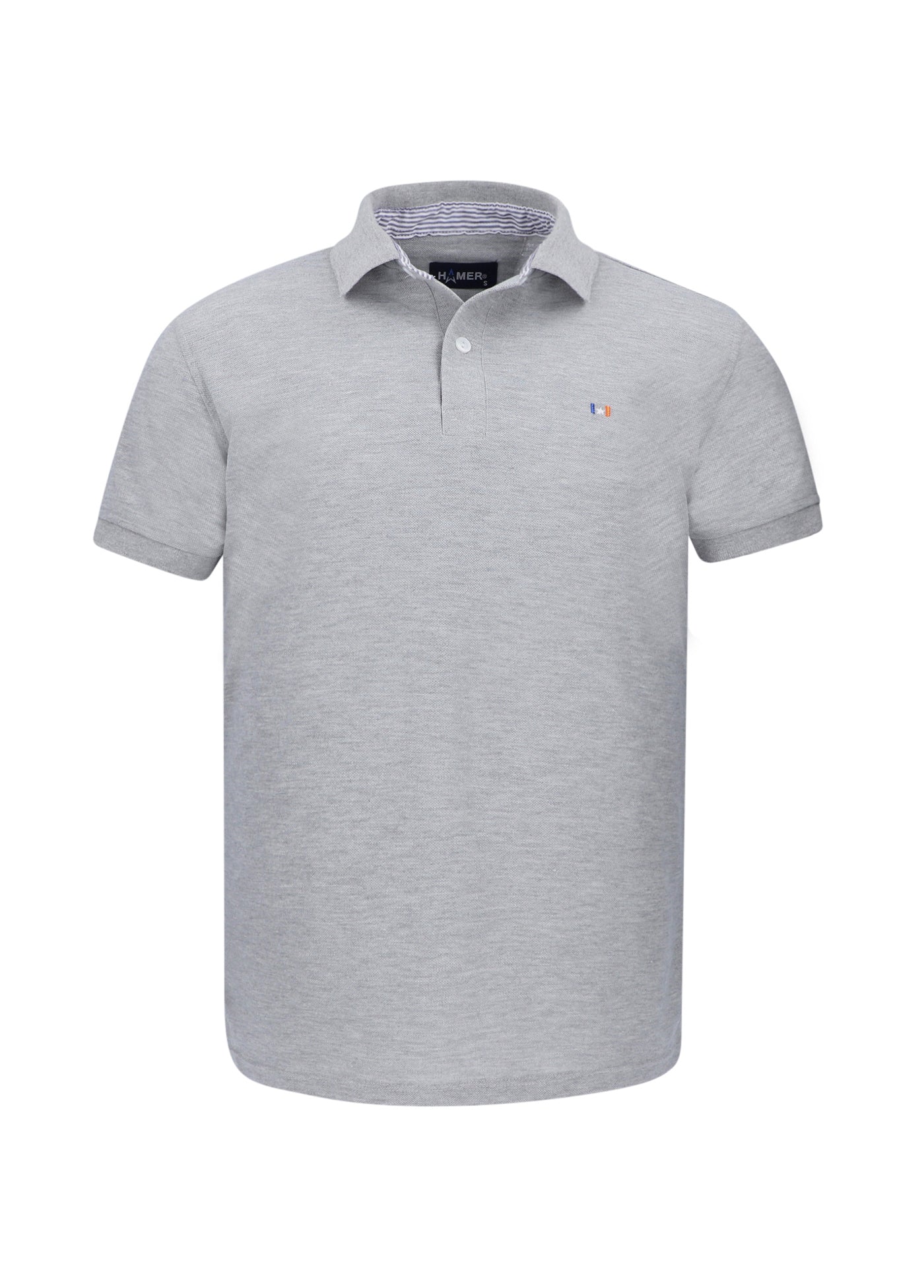 Polo Hombre Bordada Gris