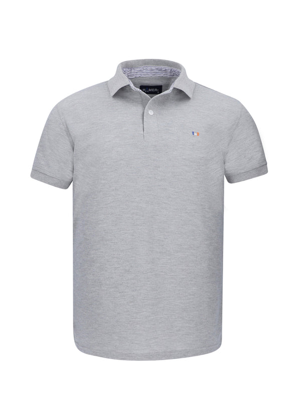 Polo Hombre Bordada Gris