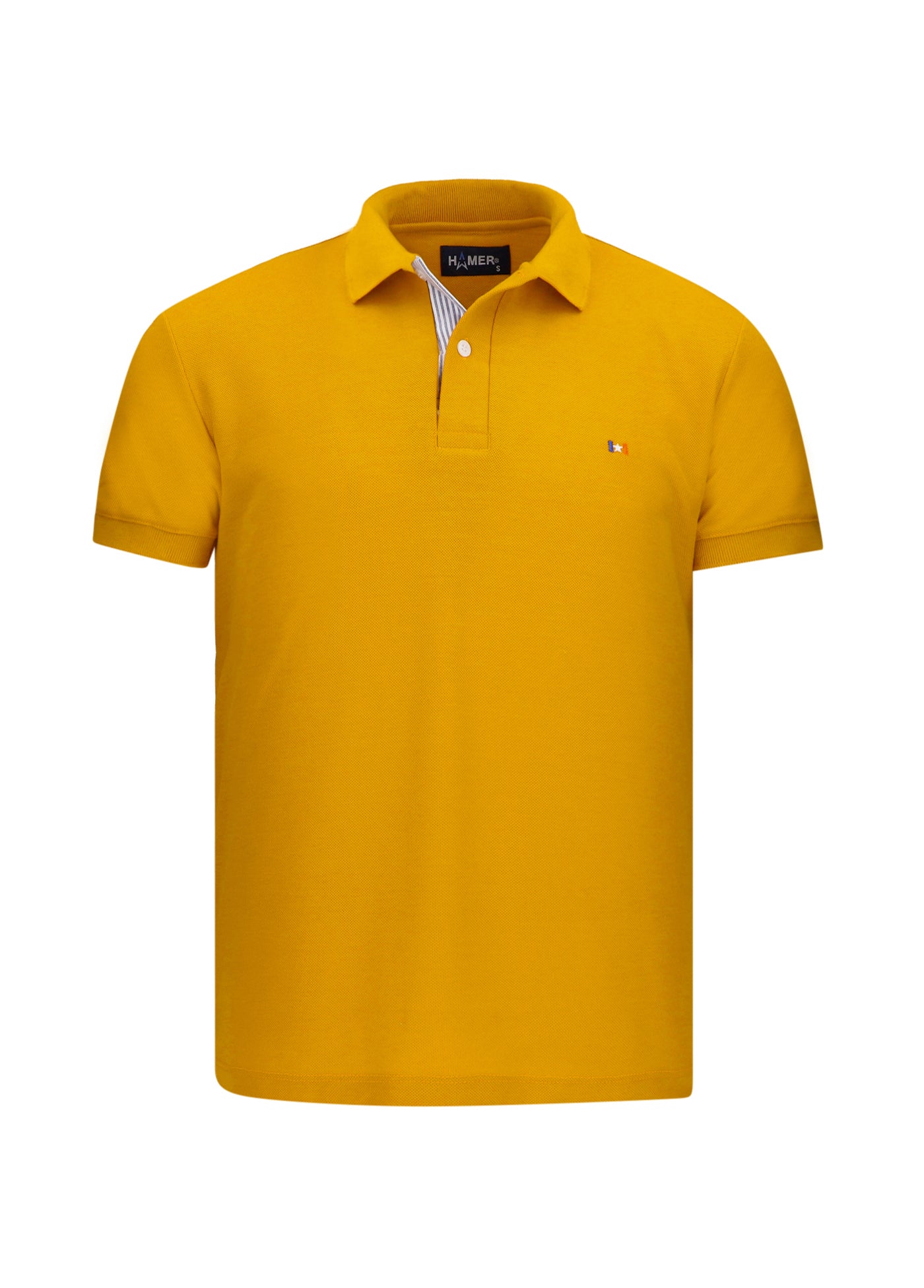 Polo Hombre Bordada Mostaza HAMER