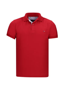 Polo Hombre Bordada Roja