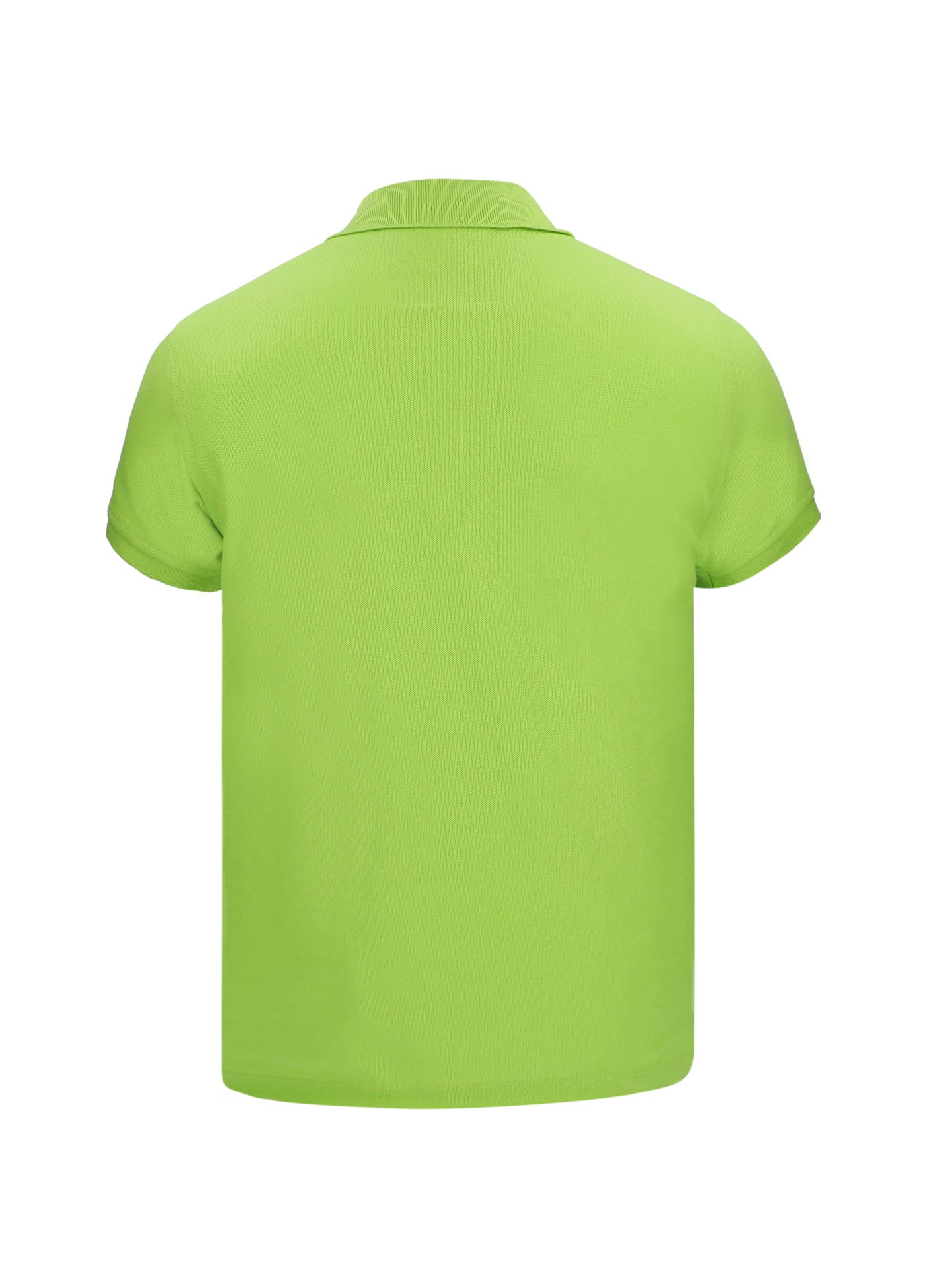 Polo Hombre Bordada Verde Limón