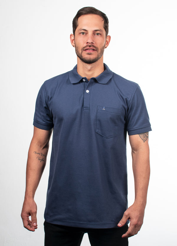 Camiseta tipo polo con bolsillo Hamer