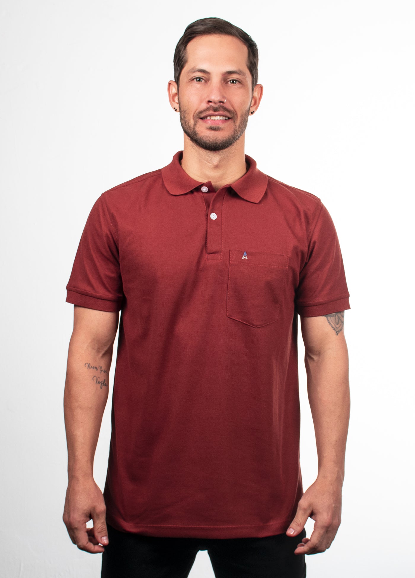 Camiseta tipo polo Hamer con bolsillo