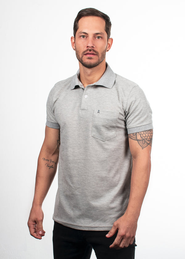 Camiseta tipo polo con bolsillo Hamer