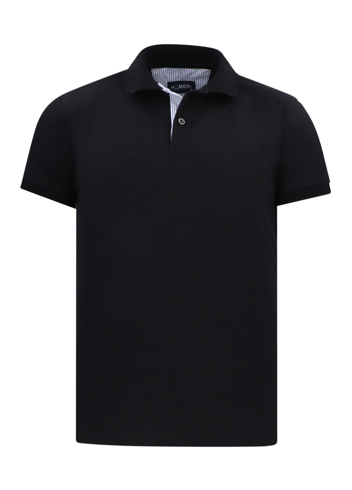 Men's Locker Camiseta Tipo Polo Tommy Polo Shirt Polo Negra